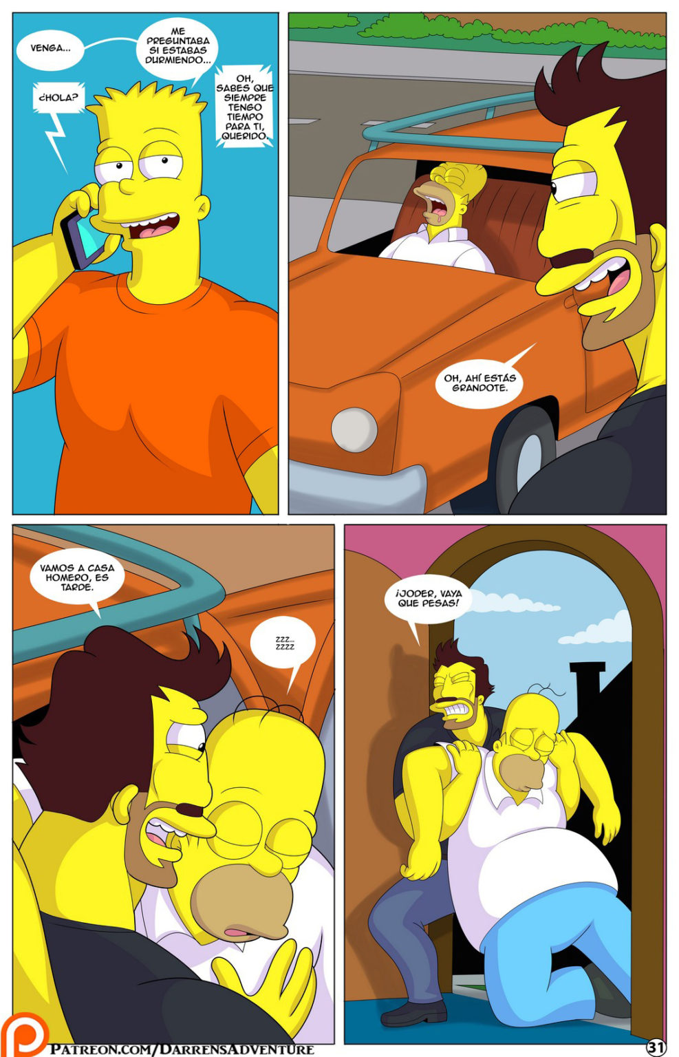 La Aventura De Darren Los Simpsons Ver Comics Porno Gratis