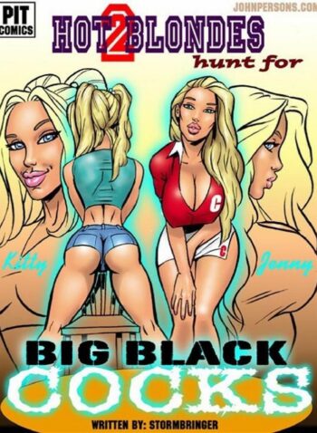 Two hot blondes bet on big black cock 2