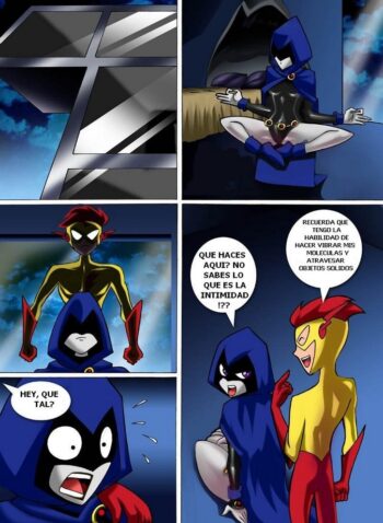Teen Titans Raven vs Flash
