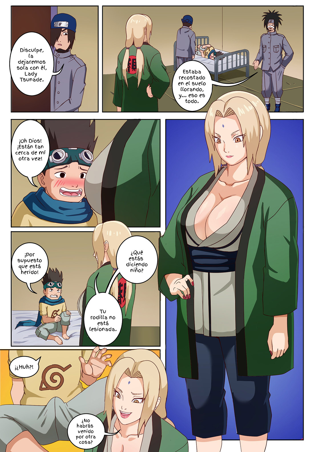 Tsunade cogiendo con naruto