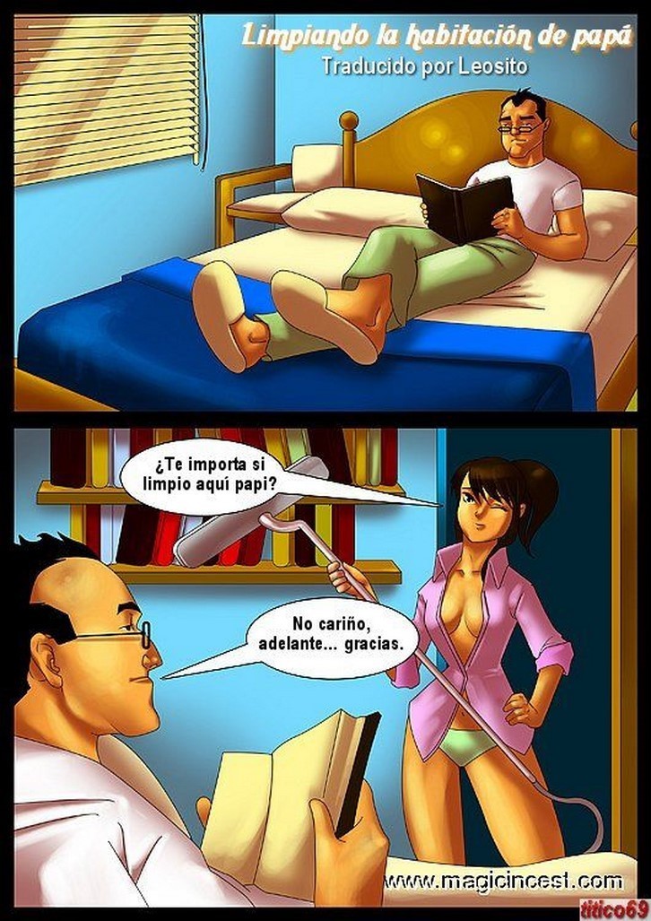 Limpiando la Habitacion de Papa