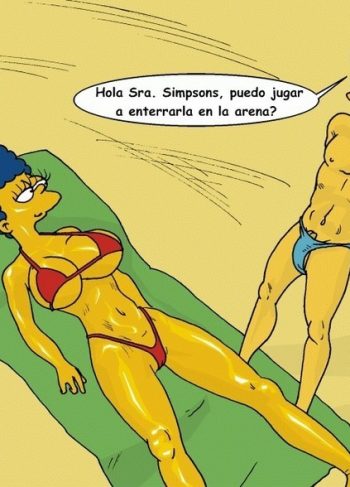 Marge en la Playa – Simpsons Comic Hentai
